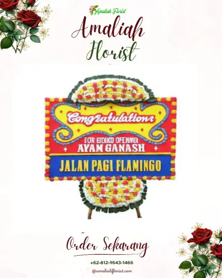 Sewa Papan Bunga Polan